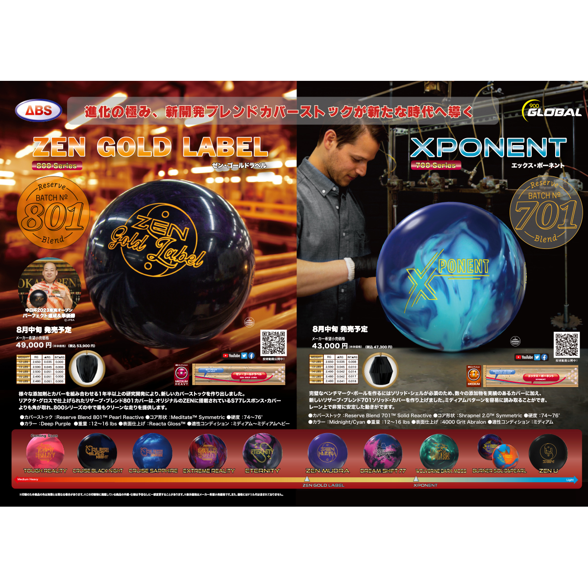 900グローバル)ゼン・ゴールドラベル[ABSスポットセール] [ABS