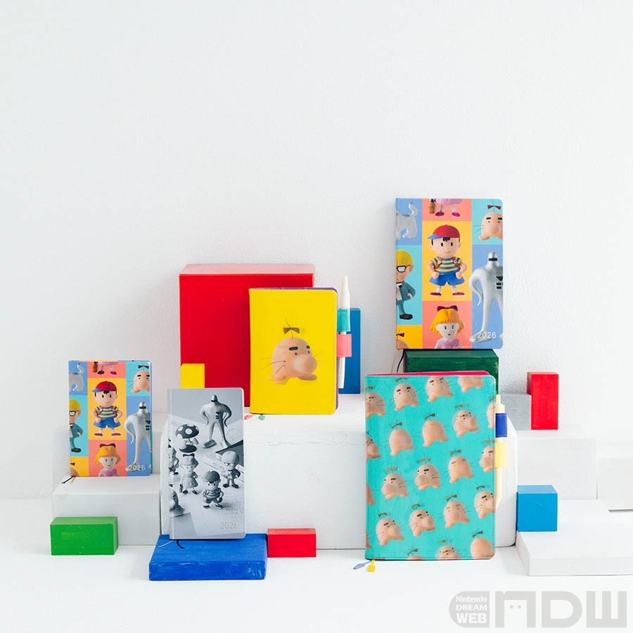 MOTHER2』のネス、ポーラ、ジェフ、プー、どせいさんの粘土フィギュア