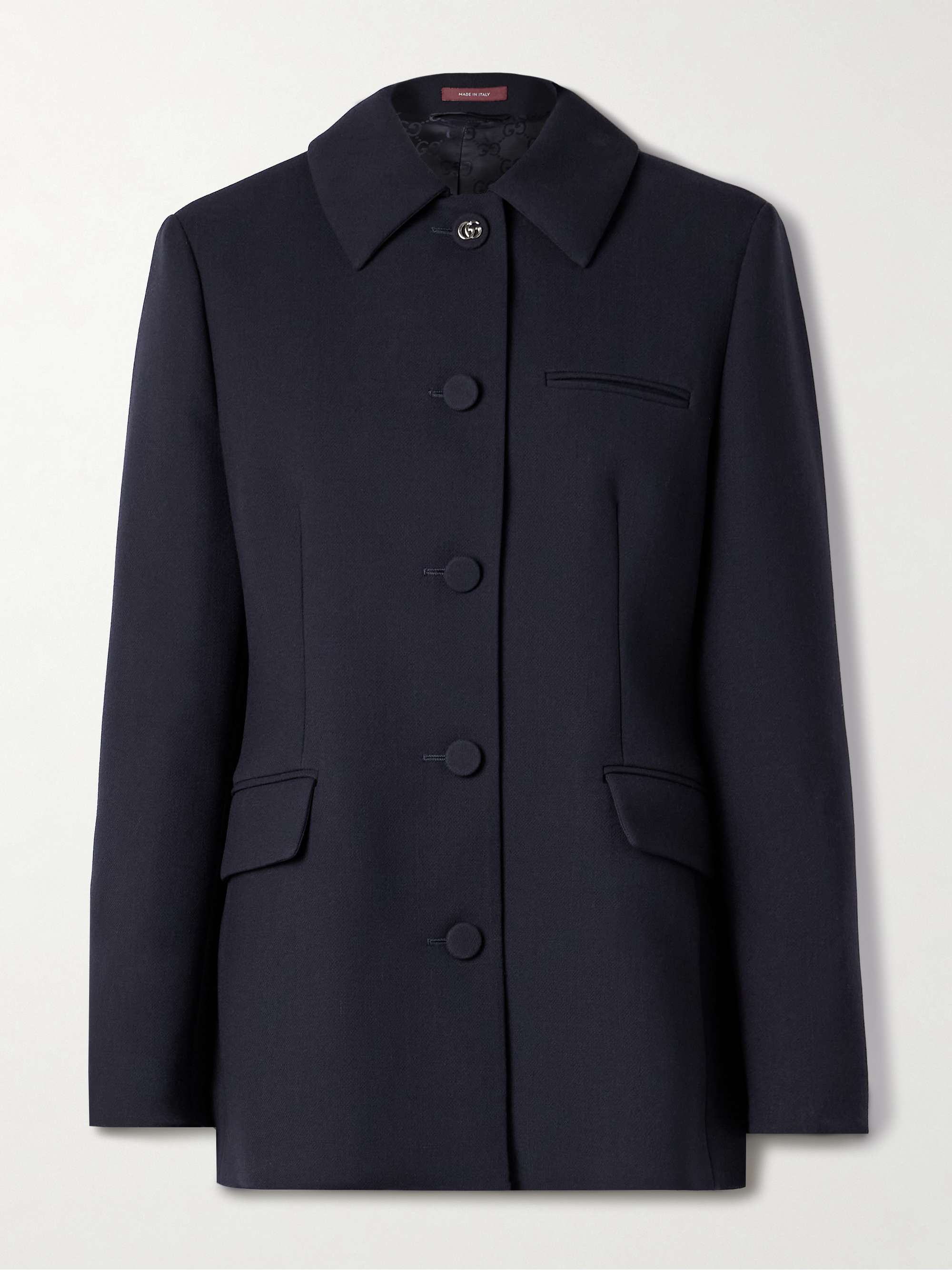 GUCCI Wool-crepe jacket | NET-A-PORTER