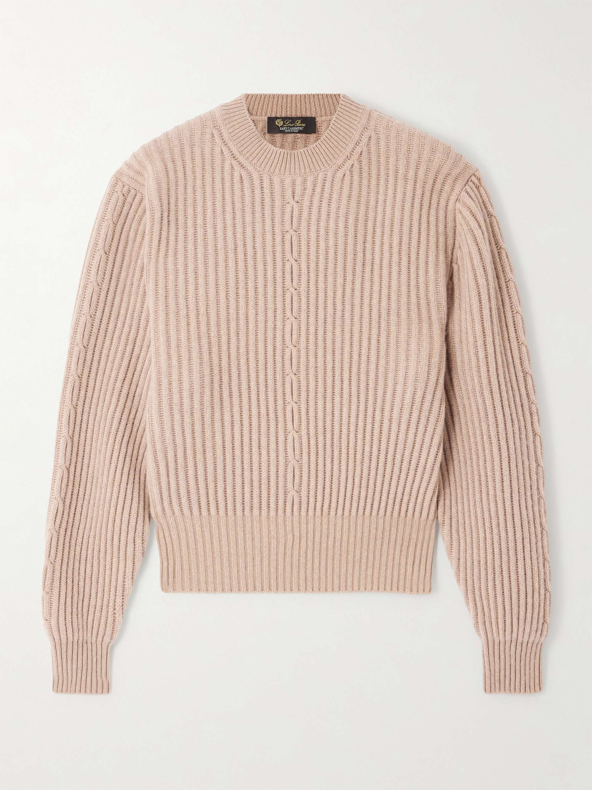 LORO PIANA Plane Tree ribbed cashmere sweater | NET-A-PORTER