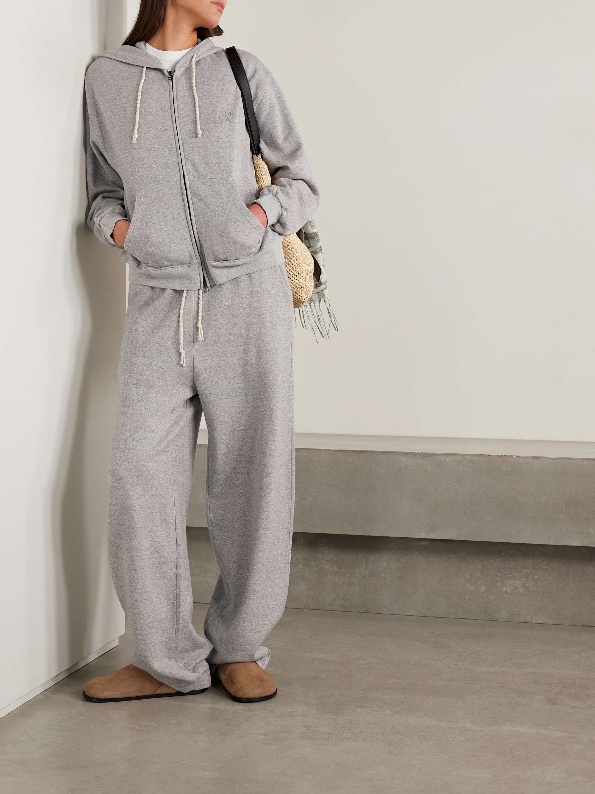 THE ELDER STATESMAN Daily cotton and cashmere-blend jersey hoodie