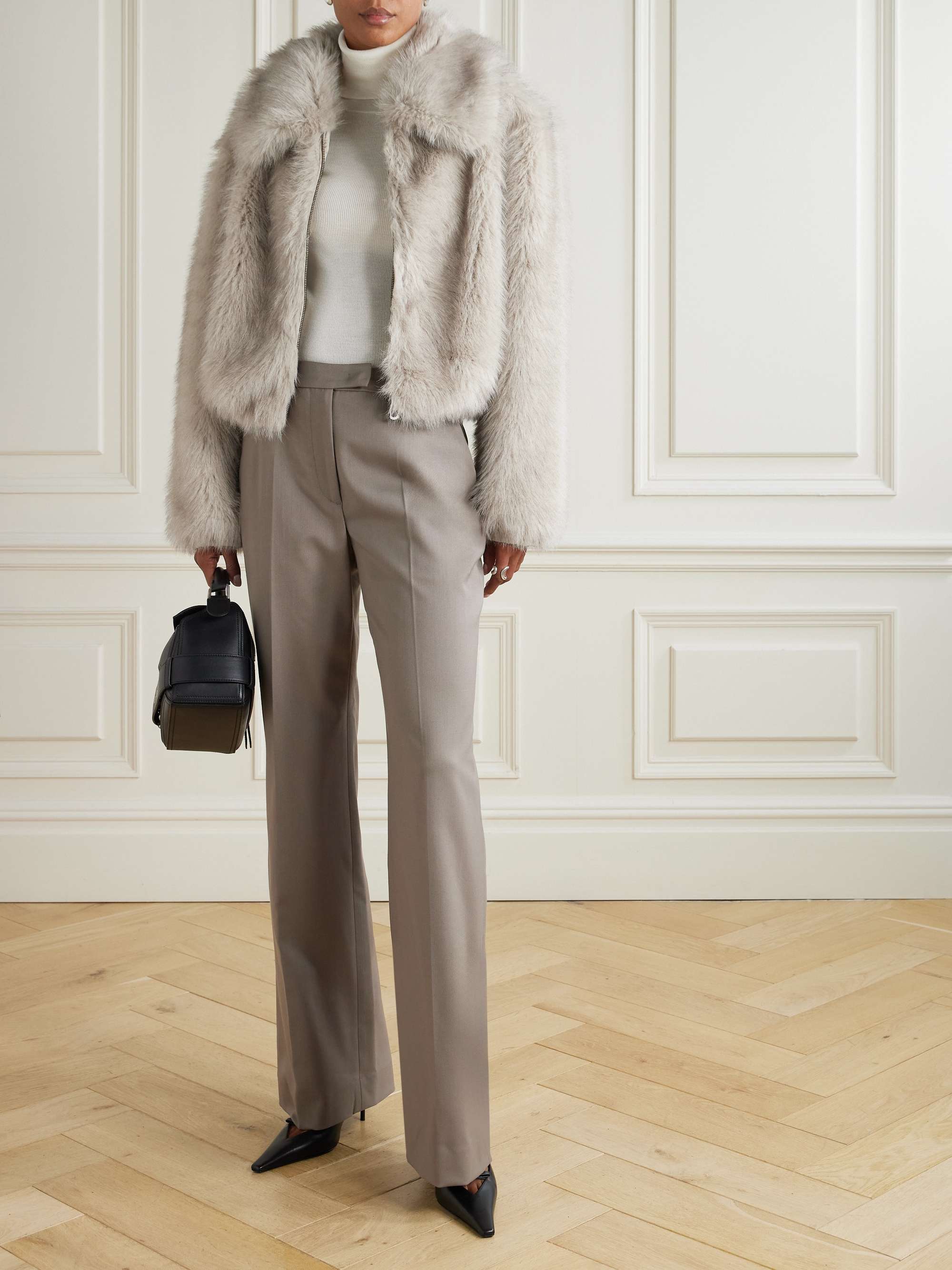 THE FRANKIE SHOP Hope plush jacket | NET-A-PORTER