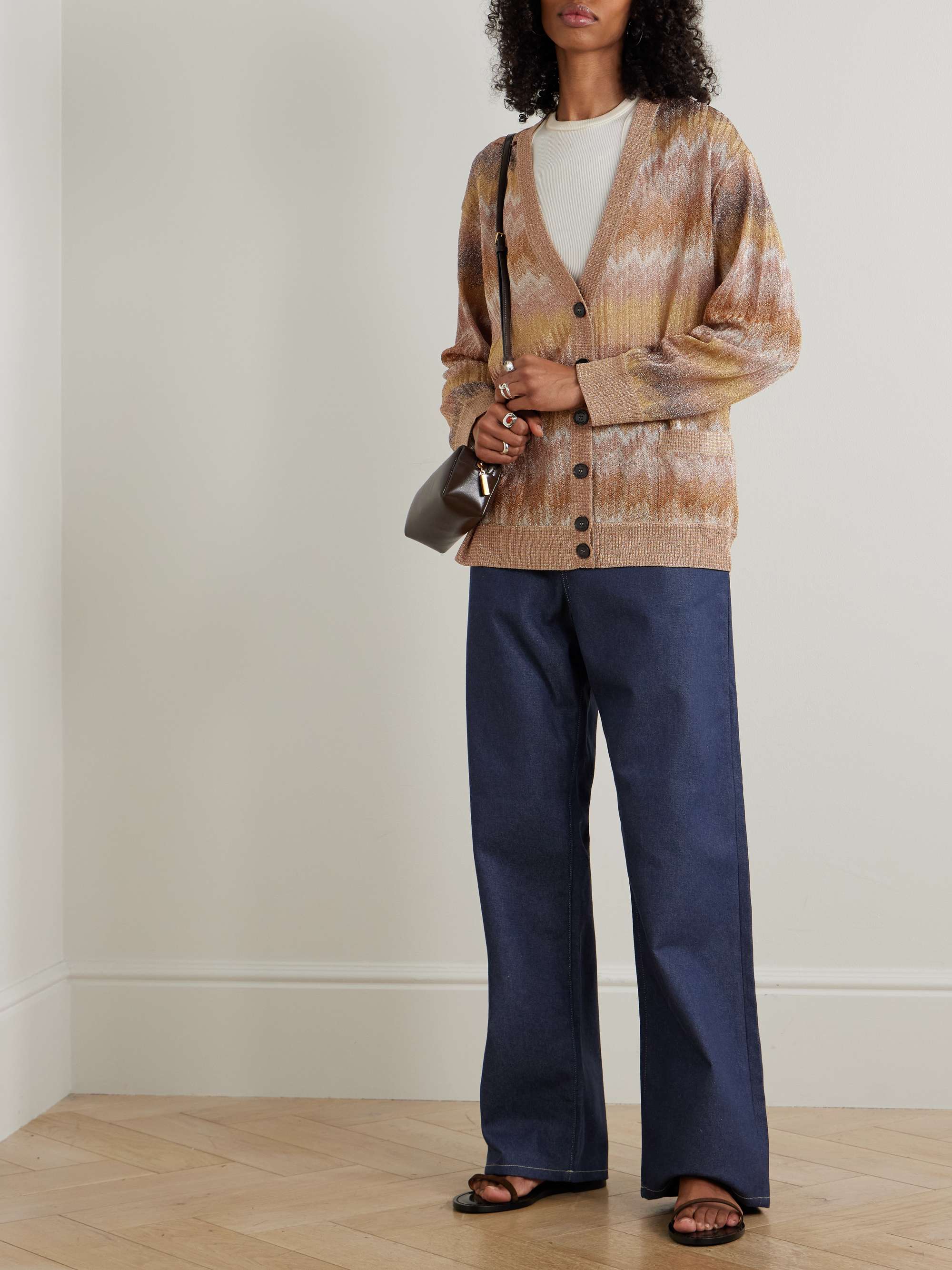 MISSONI Metallic crochet-knit cardigan | NET-A-PORTER