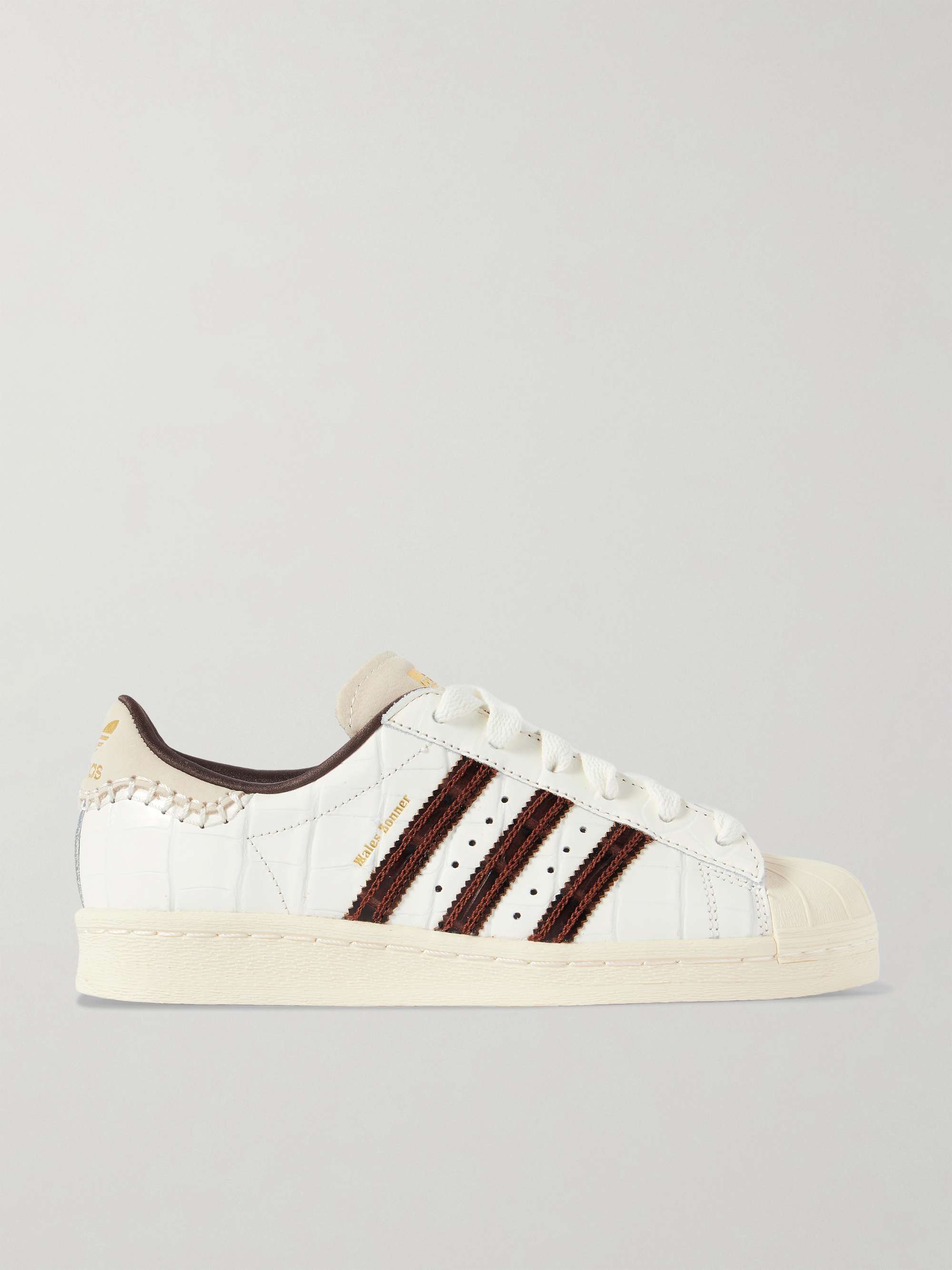 ADIDAS ORIGINALS + Wales Bonner Superstar croc-effect leather