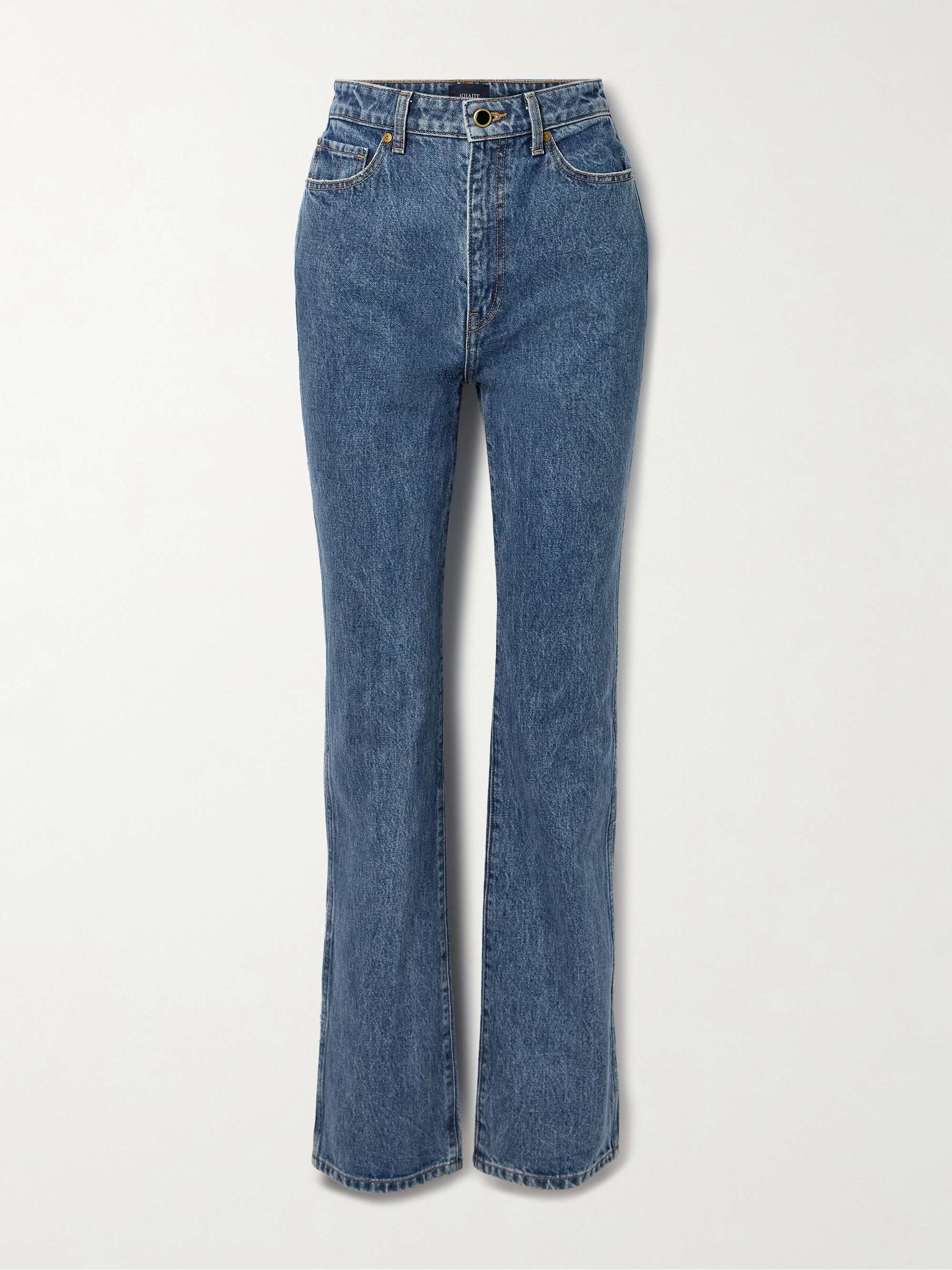 KHAITE Danielle high-rise slim-leg jeans | NET-A-PORTER