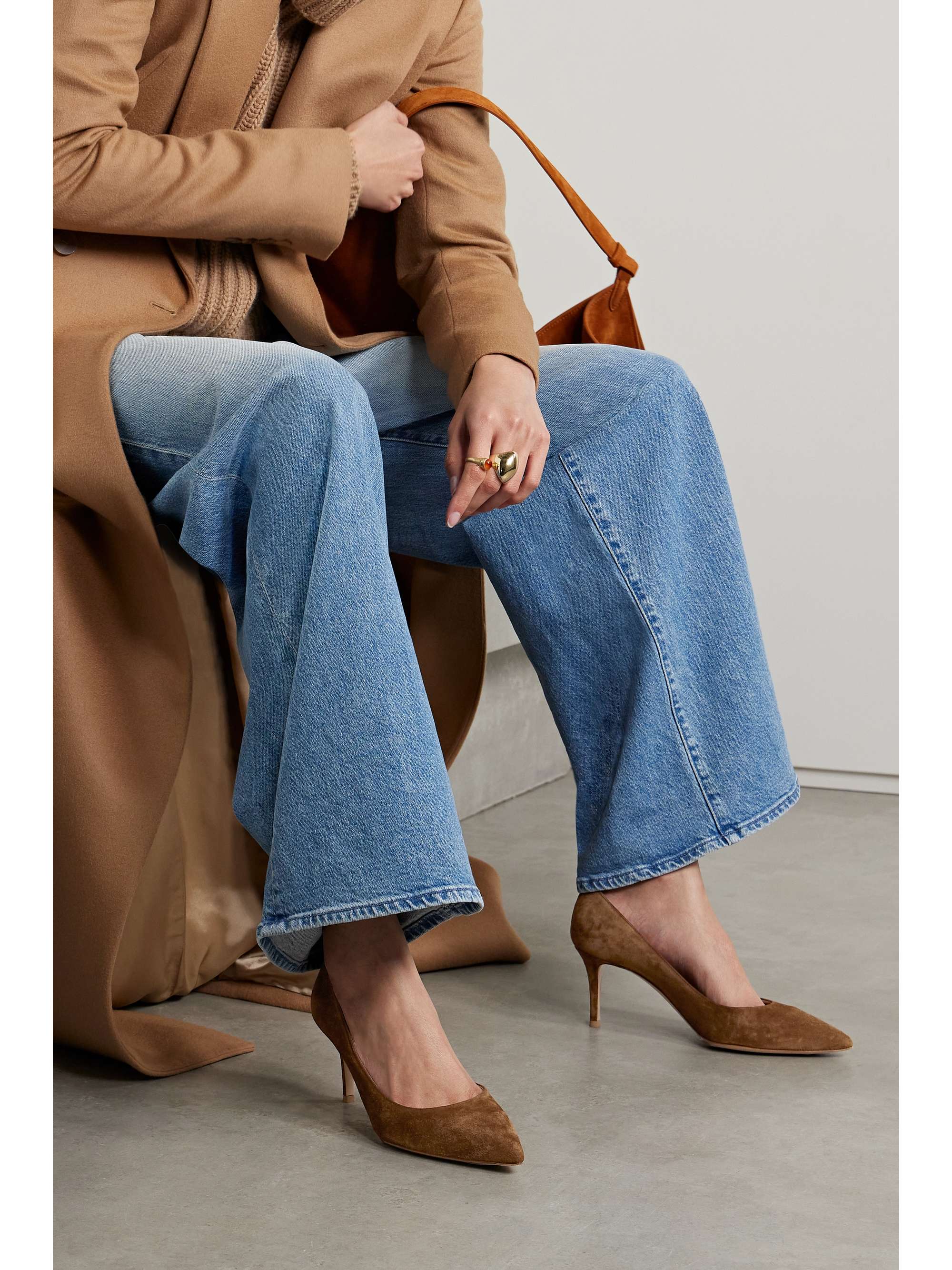 GIANVITO ROSSI Gianvito 70 suede pumps | NET-A-PORTER