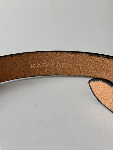 KAPITAL（キャピタル） オイルレザースタッズディスコバックルベルト