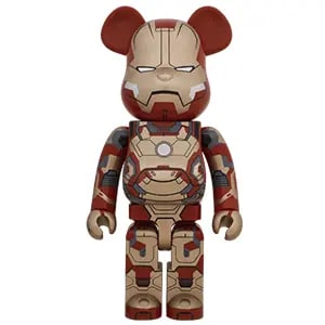 買取】BE＠RBRICK-ベアブリック- 400% IRON MAN Mark 5 「Happyくじ BE