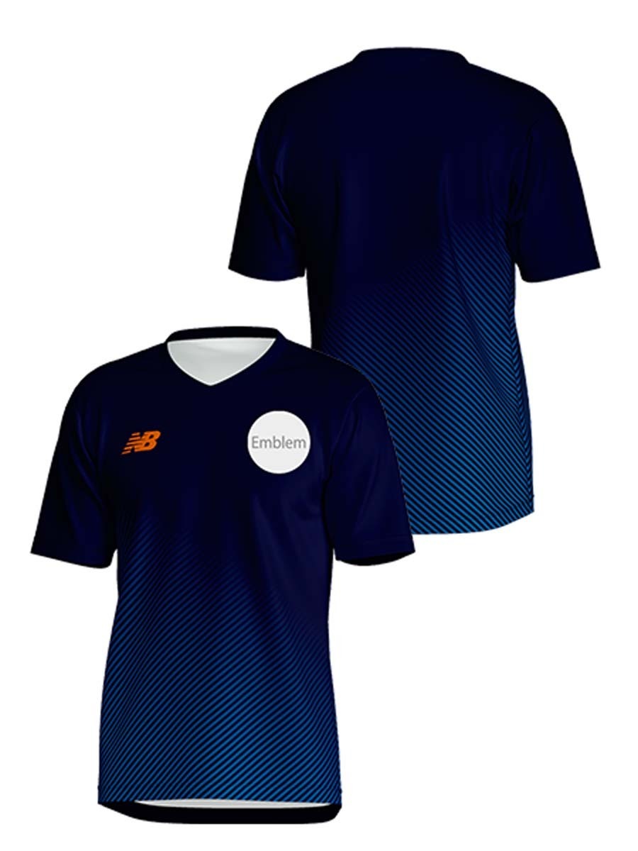 ファストカスタム半袖ゲームシャツ/グラデーション/エンブレム入