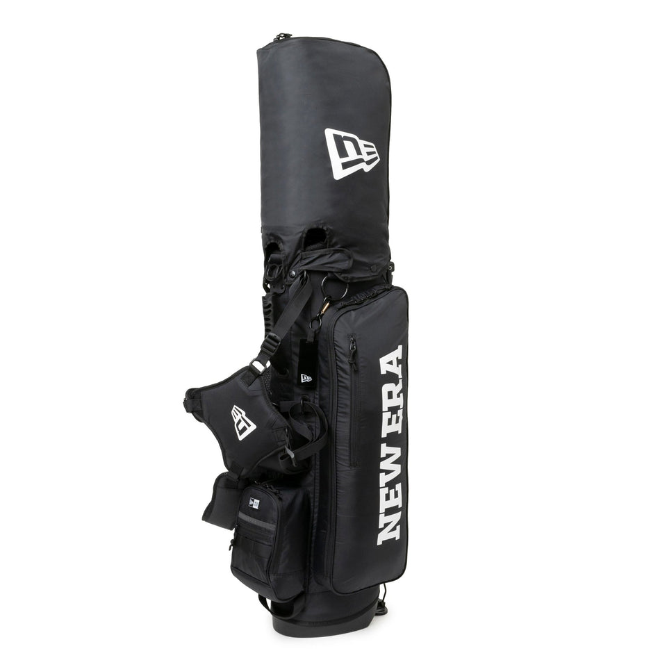 キャディーバッグ スタンド式 ワードマークロゴ ブラック × ホワイト