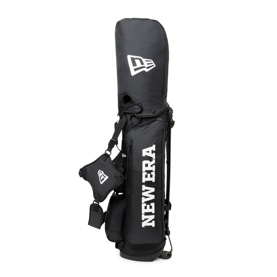 キャディーバッグ スタンド式 ワードマークロゴ ブラック × ホワイト