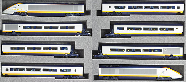 EUROSTAR Train - 8 Cars Set - Kato 10-327, NewhallStation.com