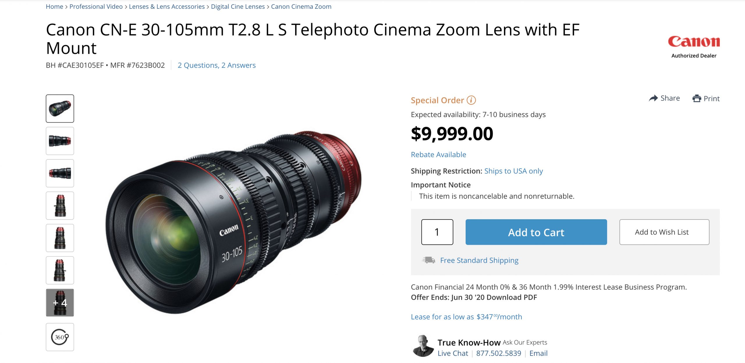 Canon CN-E 15.5-47mm T2.8 & 35-105mm T2.8 cinema zooms get a