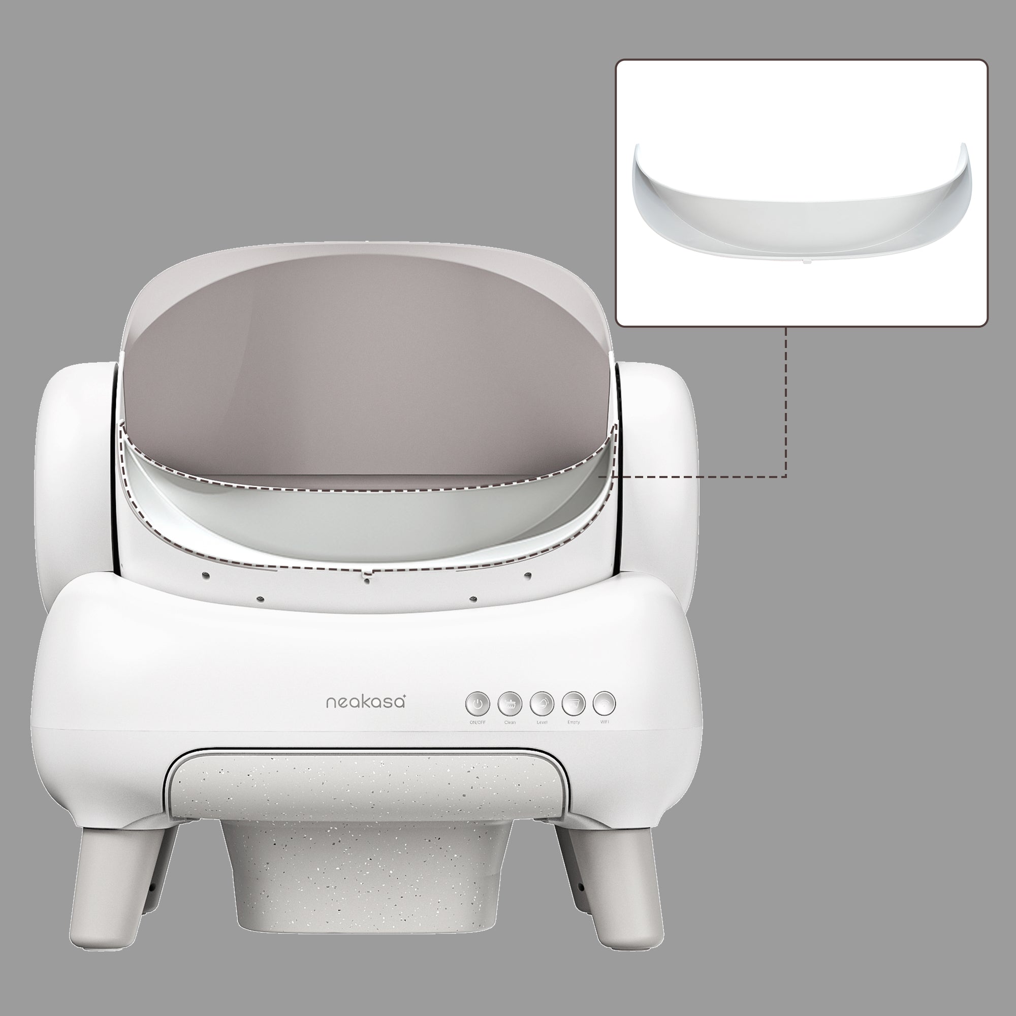 Neakasa M1 猫砂飛散防止ガード グレー ホワイト – Neakasa（ネアカサ）