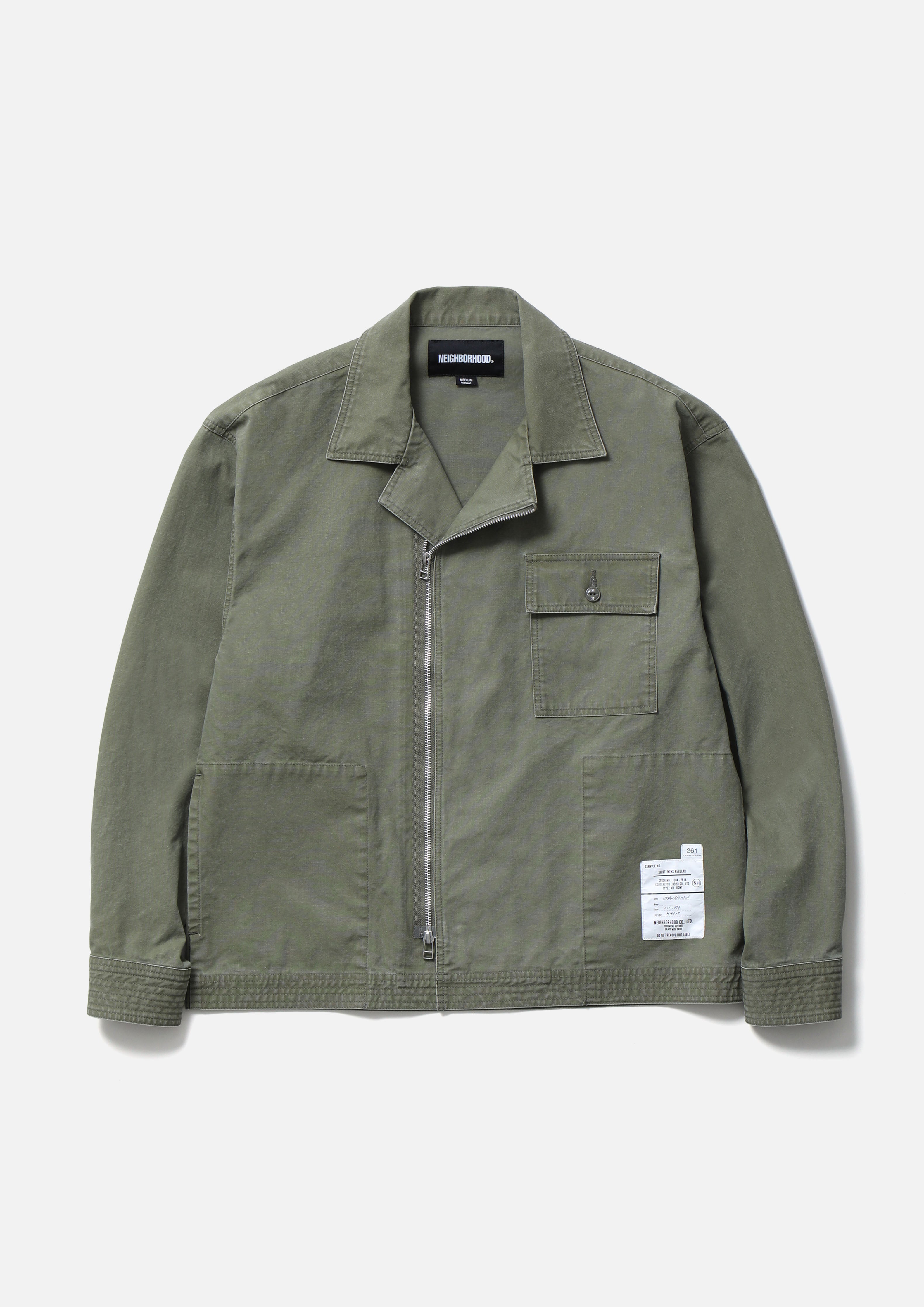 ZIP FIELD SHIRT LS