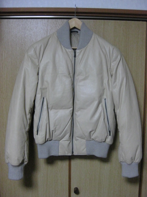 JIL SANDER by Raf Simons 2006AW Leather down jacket | ジルサンダー