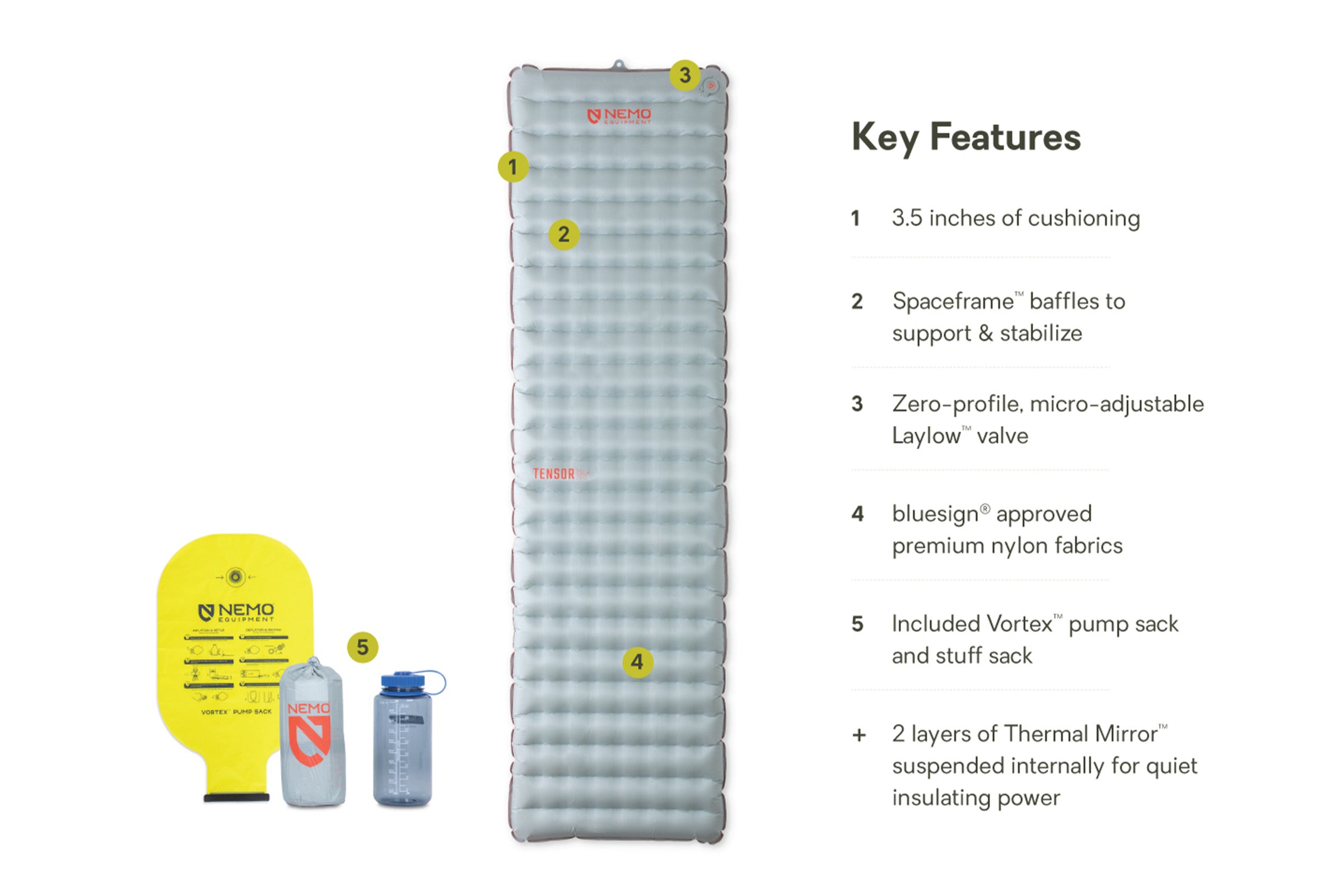 Tensor™ All-Season Ultralight Insulated Sleeping Pad | NEMO Equipment