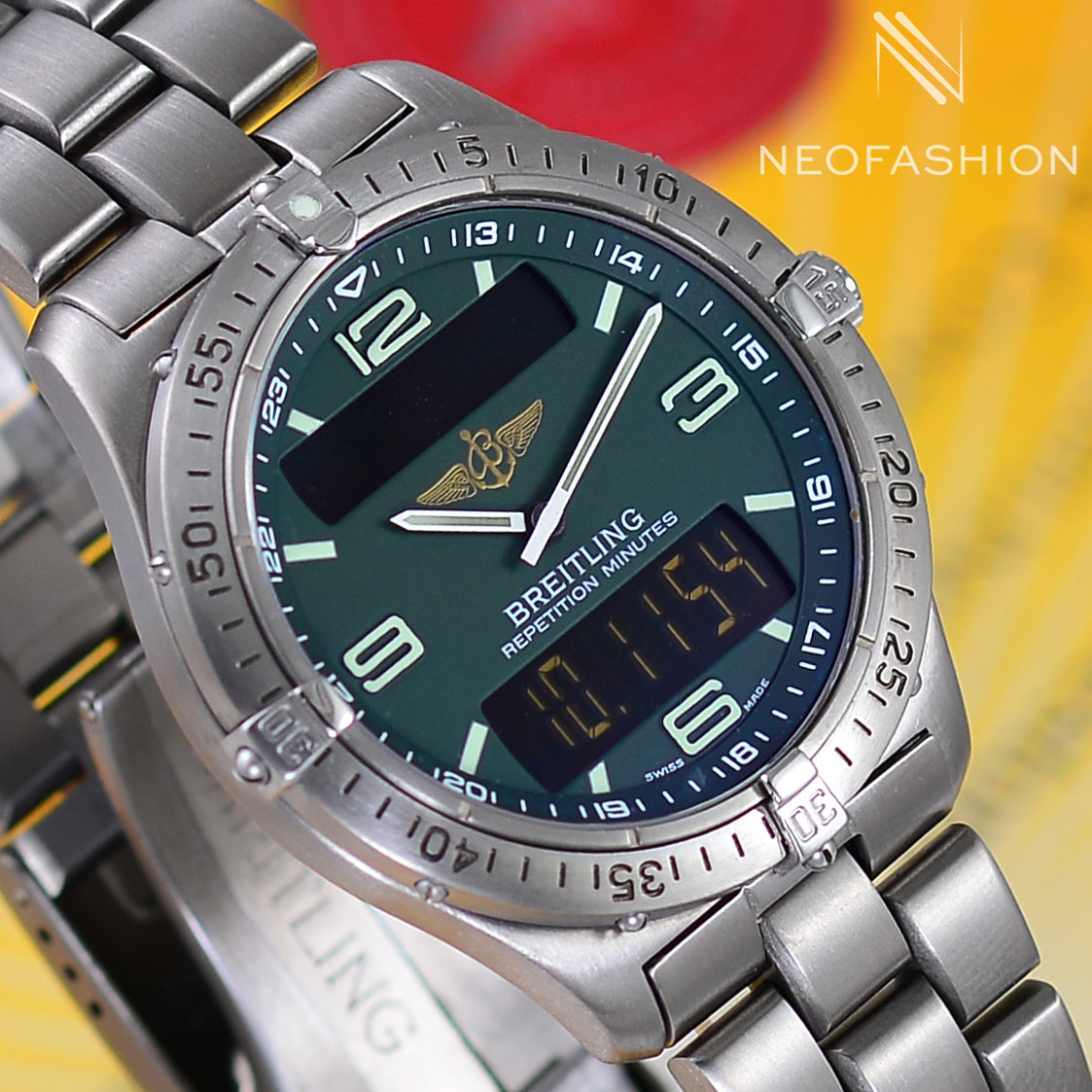 Breitling Aerospace Titanium Dark Green Dial E65062 - Alex A