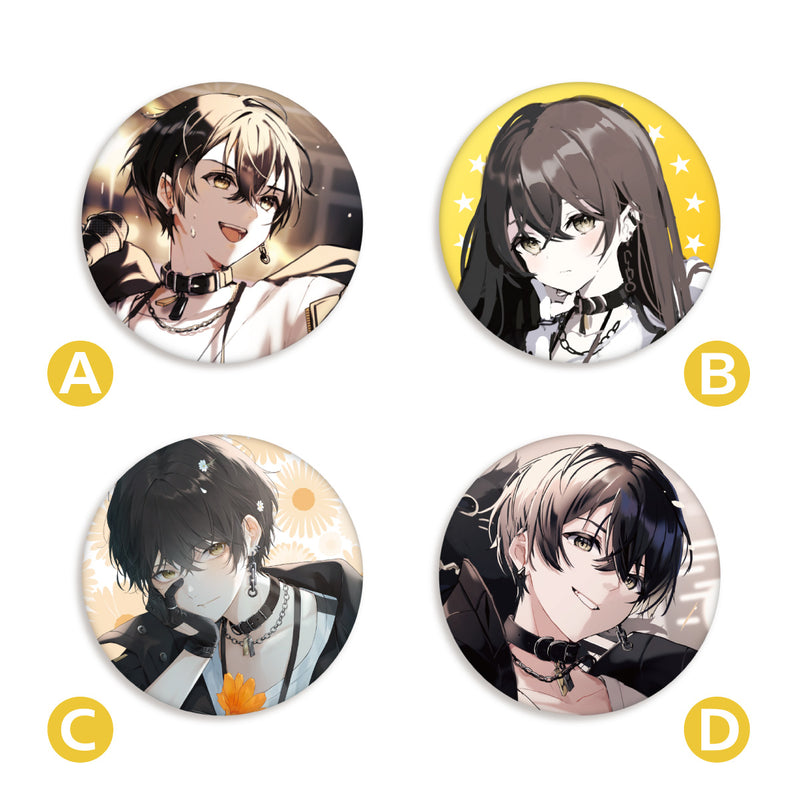 或世イヌ】 2024誕生日 アクリルサイン色紙＆缶バッジ ポストカード