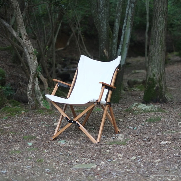 アノバ(ANOBA) ウッドハイバックチェア コットン AN003｜アウトドア