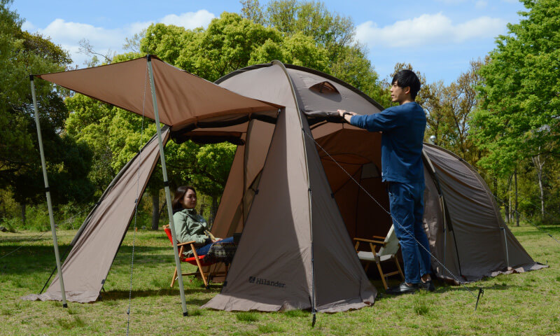 Hilander(ハイランダー) アルミフレーム2ルームテント スタート