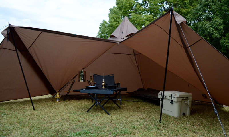 A型フレームの贅沢ソロテント ディアーグ｜Hilander(ハイランダー)公式