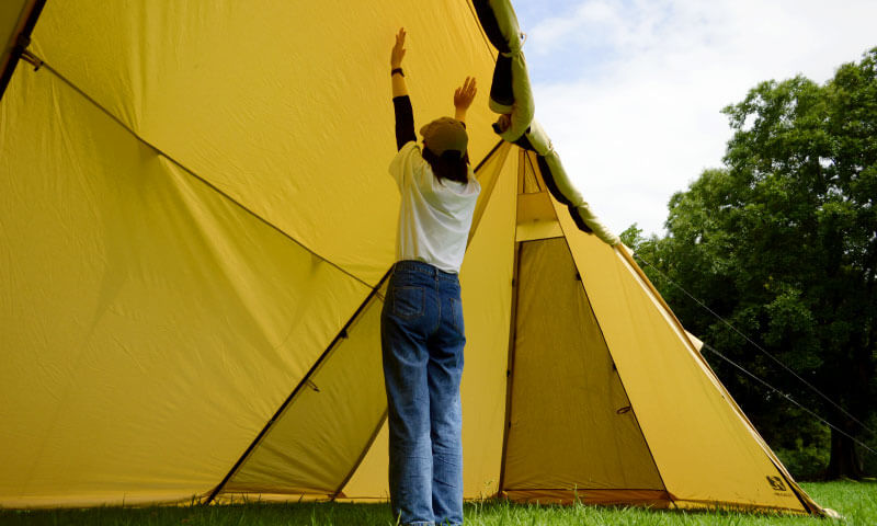 Hilander(ハイランダー) A型フレーム グランピアン ポリコットン