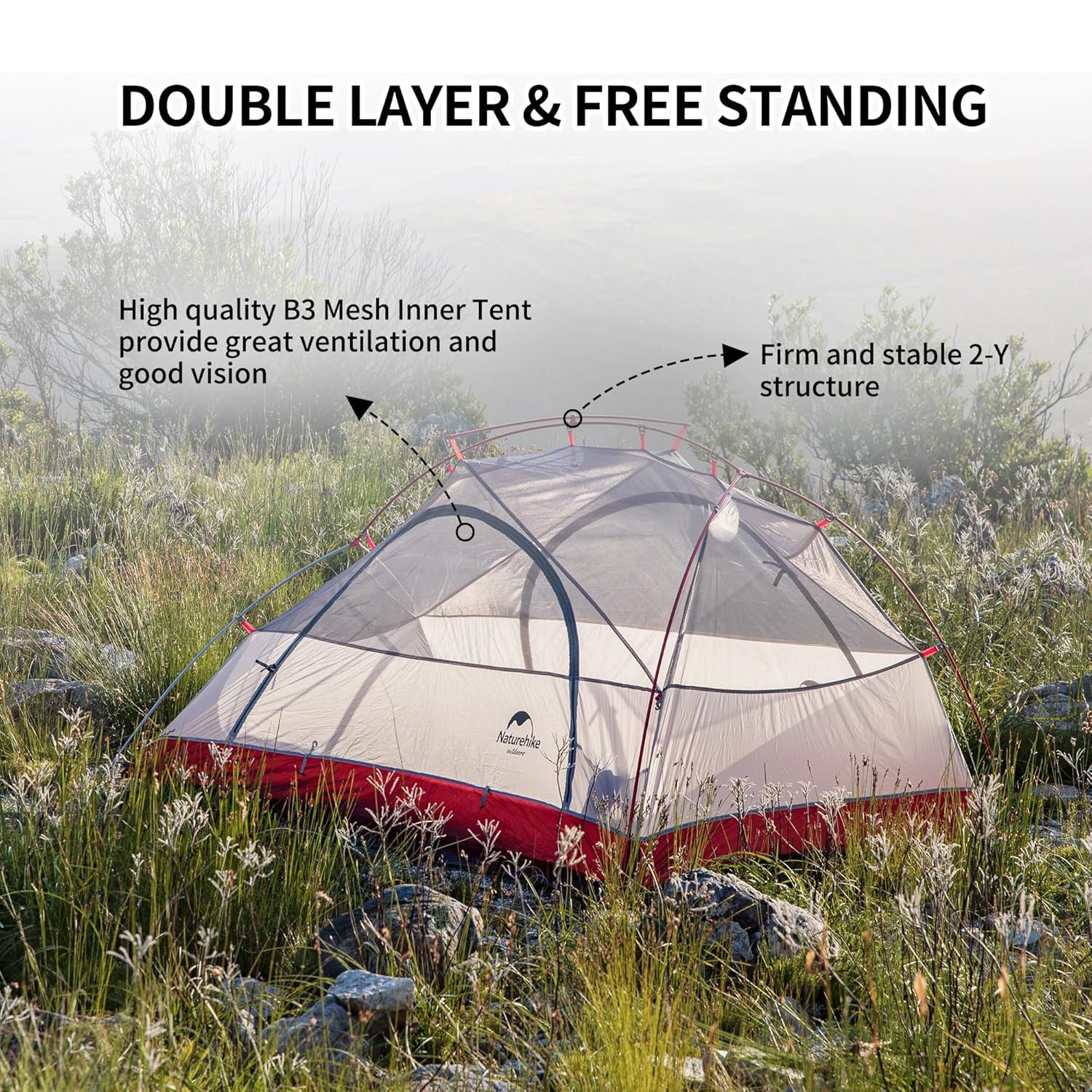 Star River™ 2-Person Ultralight Backpacking Tent | Naturehike