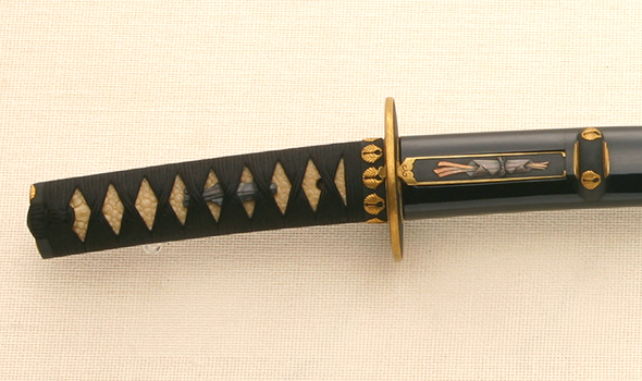 2019年10月 脇差(國広)・黒蝋色塗脇差拵 公益財団法人鍋島報效会 徴古館