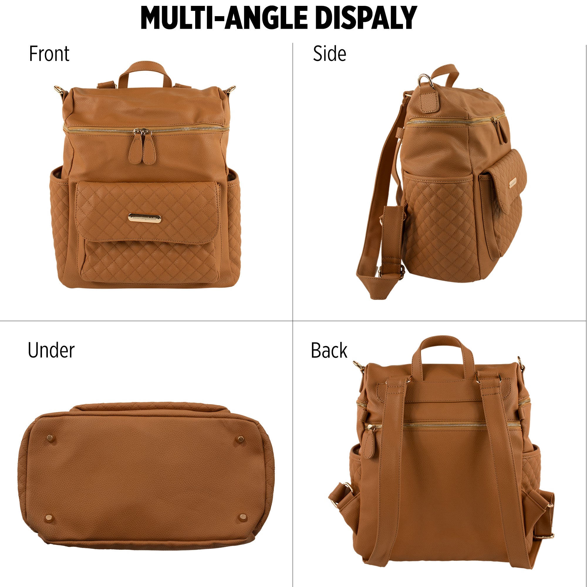 Nazareno Gabrielli birth changing bag set in eco-leather