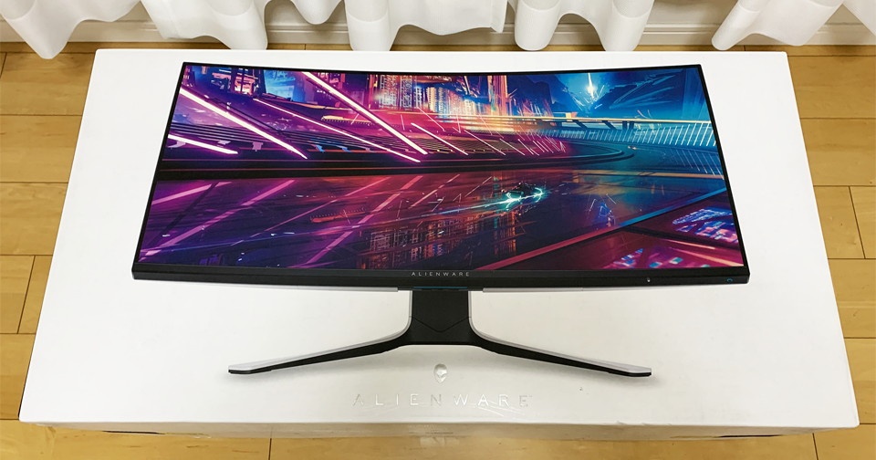 DELLの37.5インチ新作ゲーミングモニタAW3821DWを衝動買いしてしまった