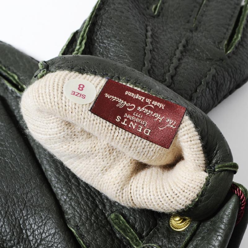 DENTS デンツ グローブ ペッカリー カシミアライナー