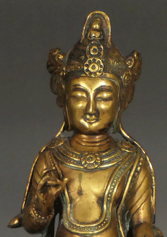 古美術 波兎 / 金銅観音菩薩立像 白鳳時代