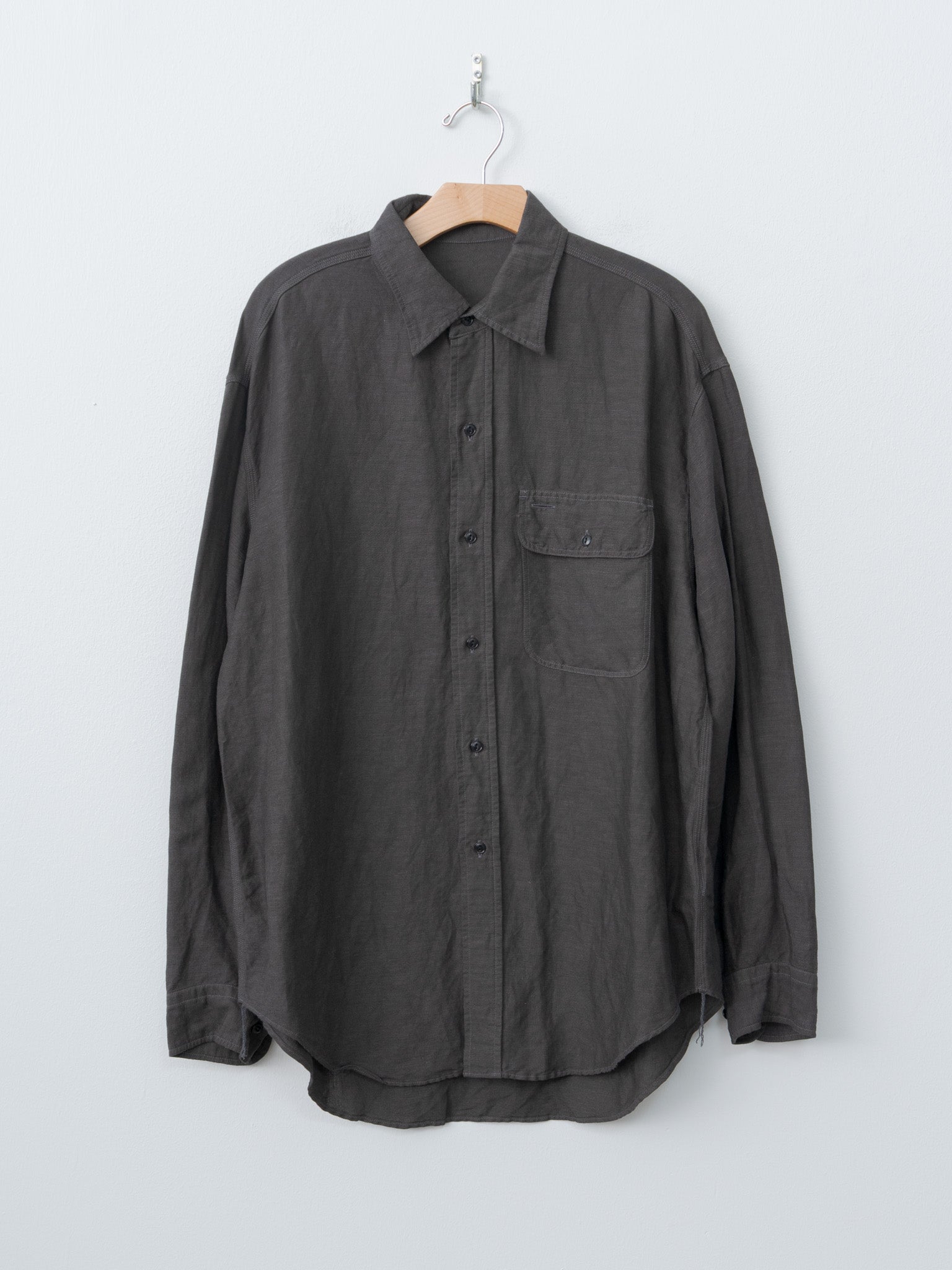Namu Shop - Yleve Viscose Linen Shirt - Charcoal