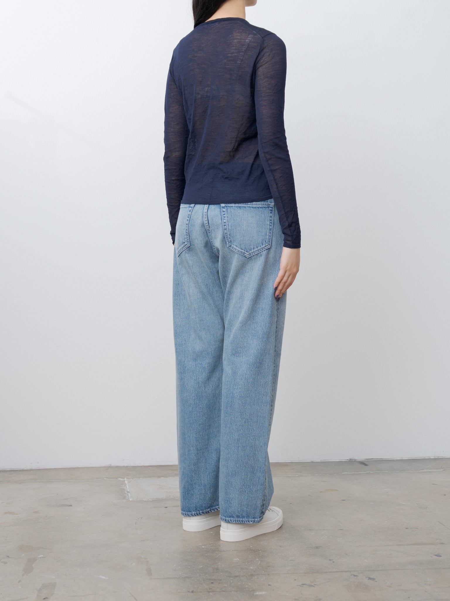 Namu Shop - Auralee Selvedge Faded Light Denim Pants - Light Indigo