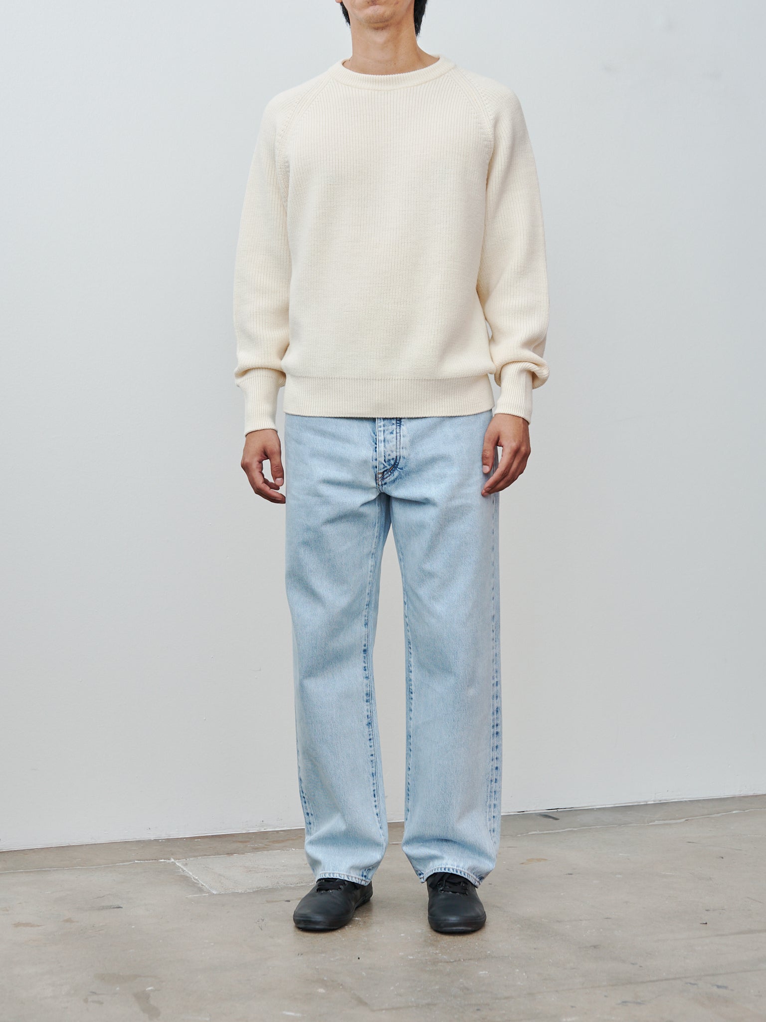 Namu Shop - Yleve 13.5oz Straight Fade Denim - Ice Indigo