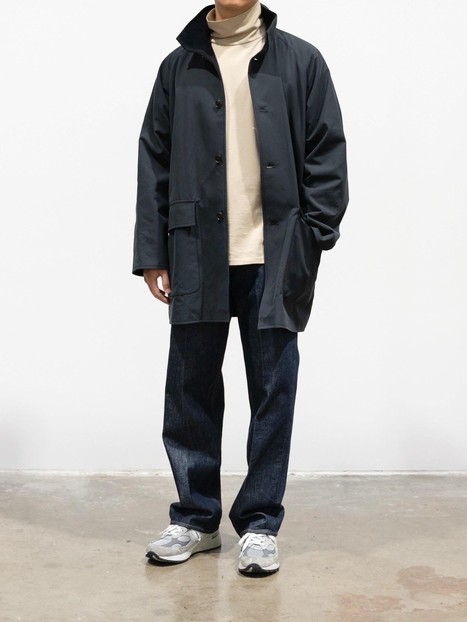 Namu Shop - Auralee Luster Plaiting High Neck L/S Tee - Beige