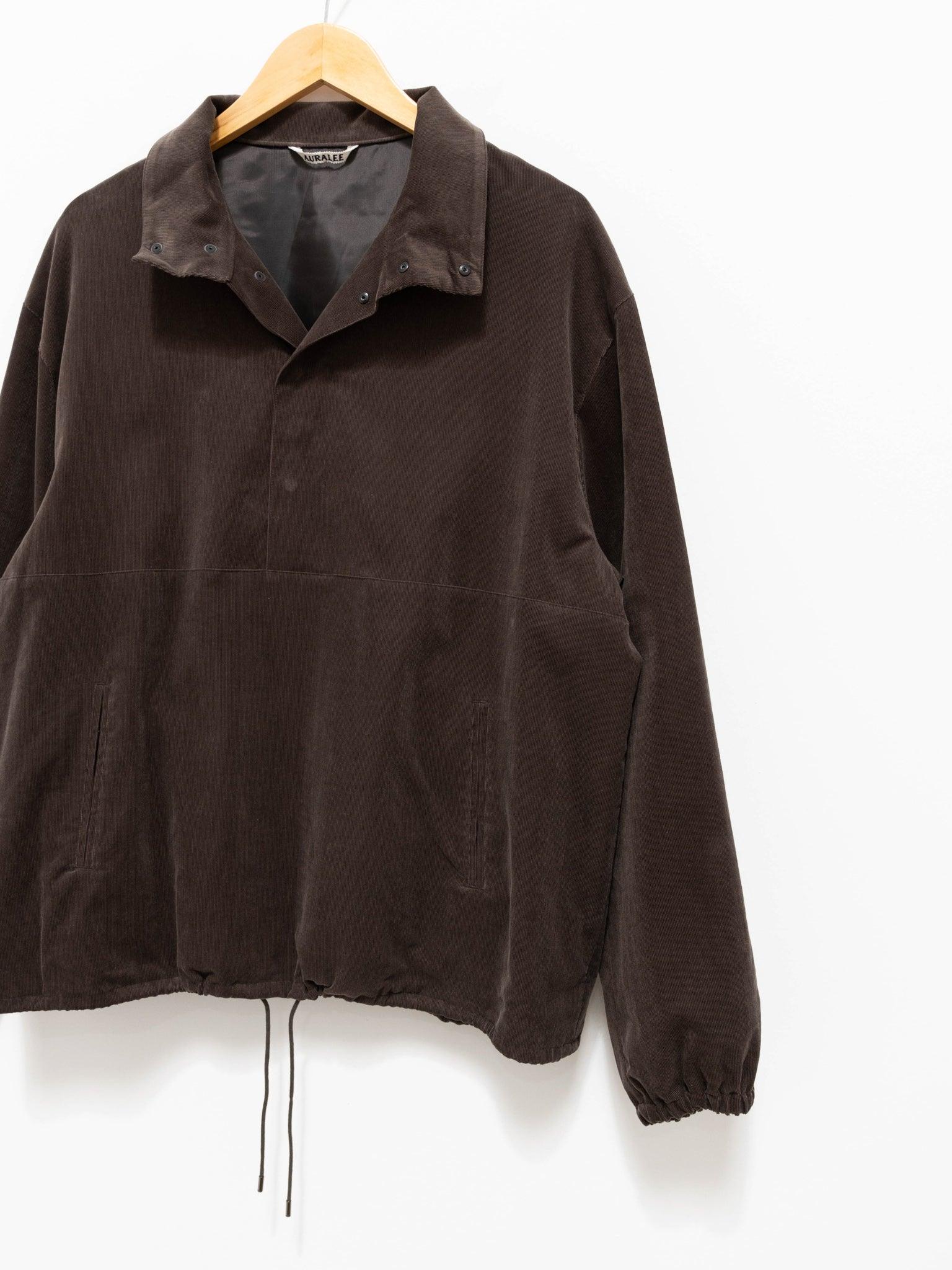 Namu Shop - Auralee Finx Light Corduroy Pullover - Dark Brown