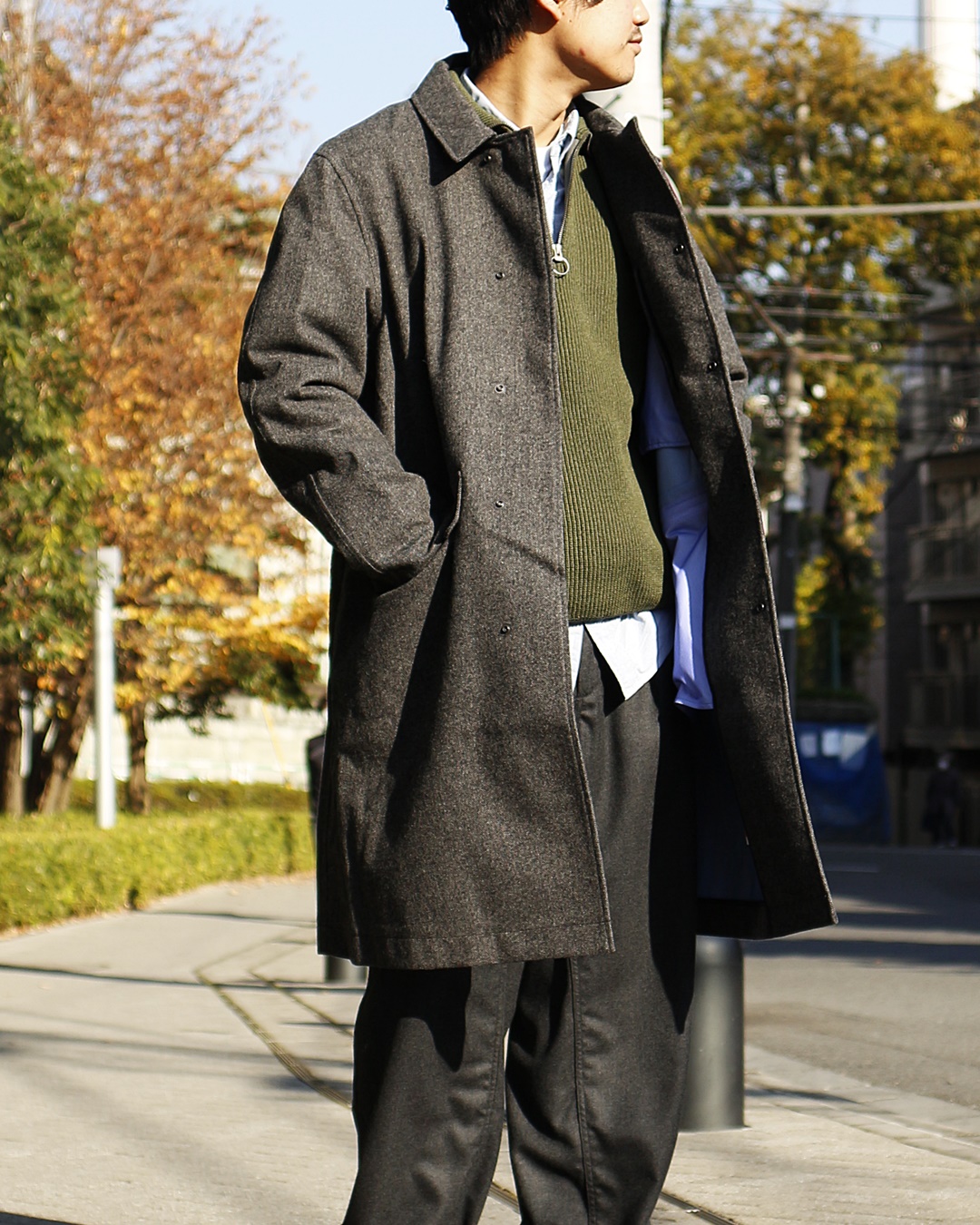 nanamica / Hybrid CardiganとHalf Zip Sweater