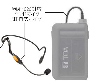 TOA製 WM-1320用 ピンマイク部分（パーツ） ｜ なんず