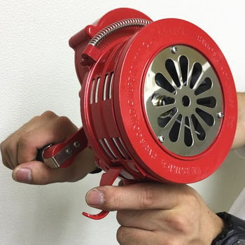 ハンドサイレン SR-LK100 電源不要ハンドル手回し式 ｜ なんず