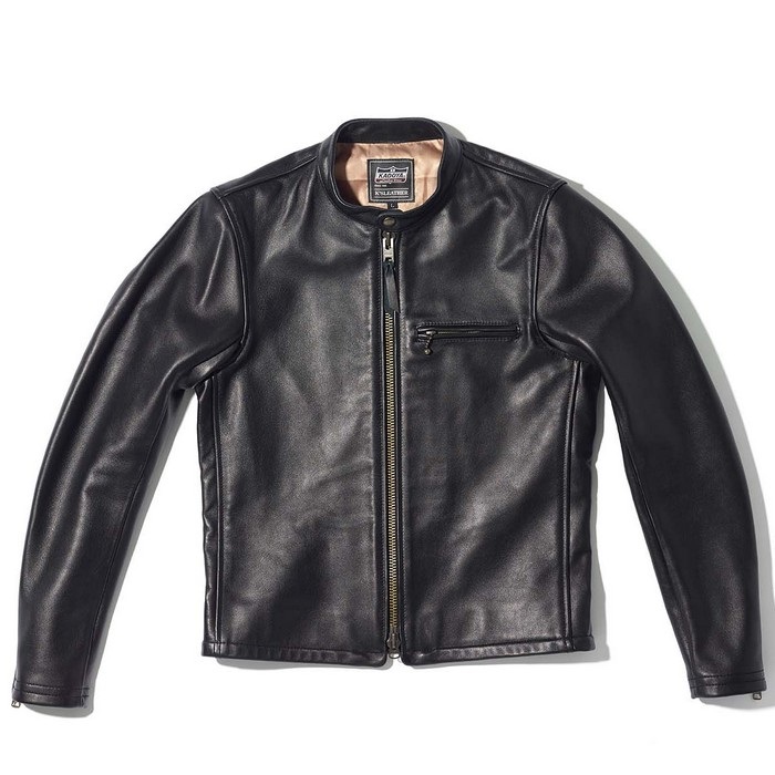 1640 TSR-2 レザーシングルライダースジャケット ブラック｜レザー