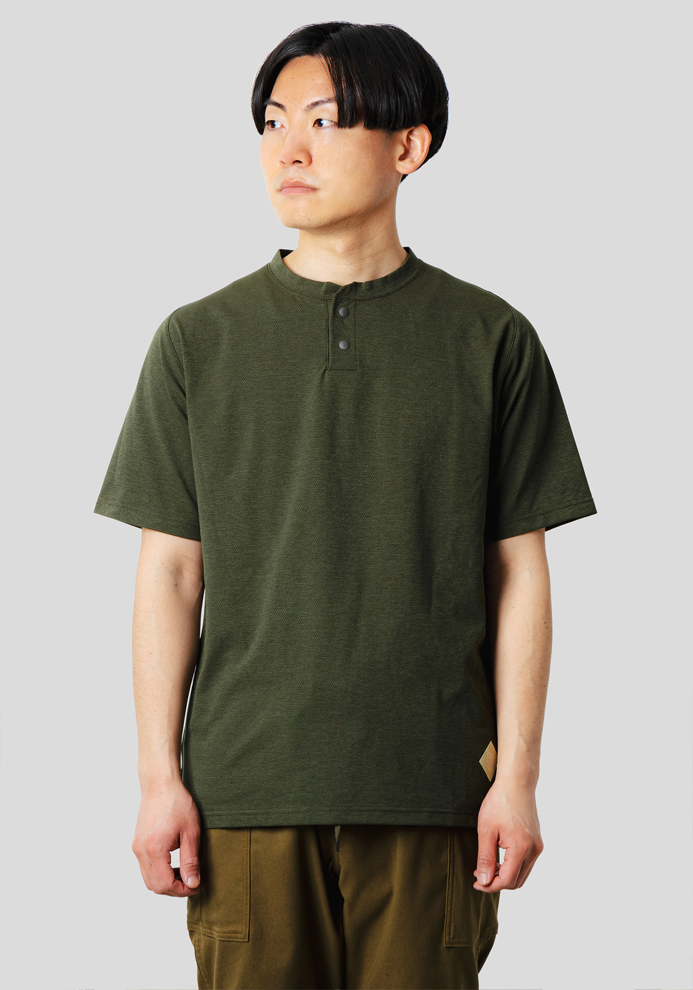 NFC アクティブメッシュヘンリーネックTシャツ｜narifuri オンラインストア