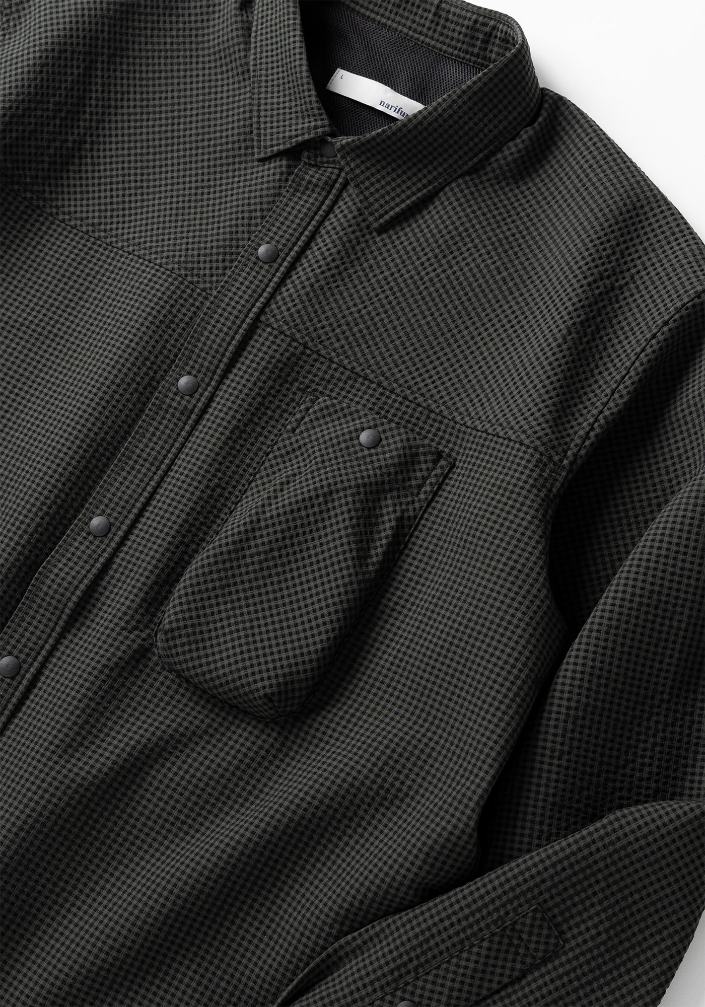 NFC サッカーギンガムシャツ(S 060：KHAKI): アパレル｜narifuri