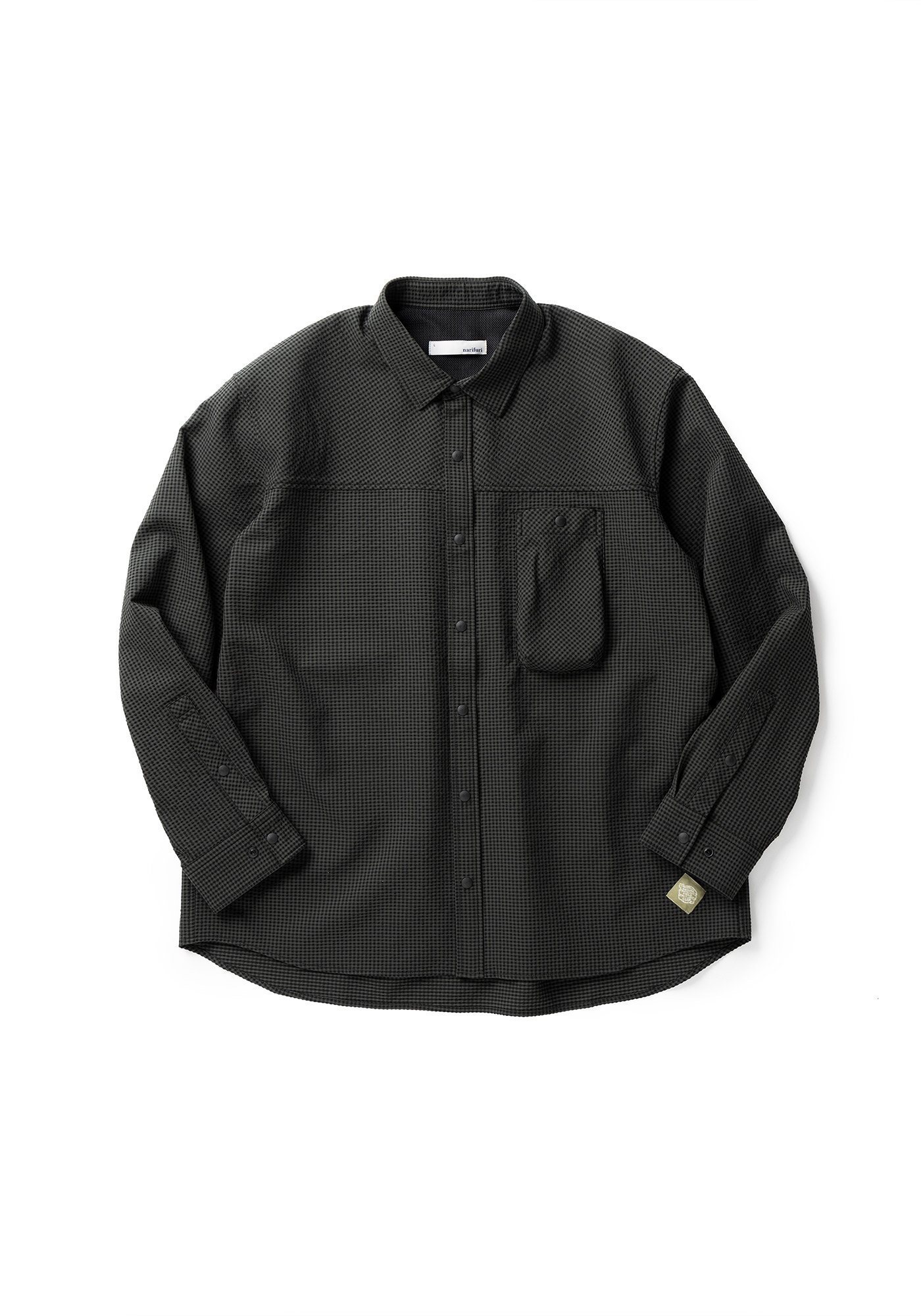 NFC サッカーギンガムシャツ(S 060：KHAKI): アパレル｜narifuri