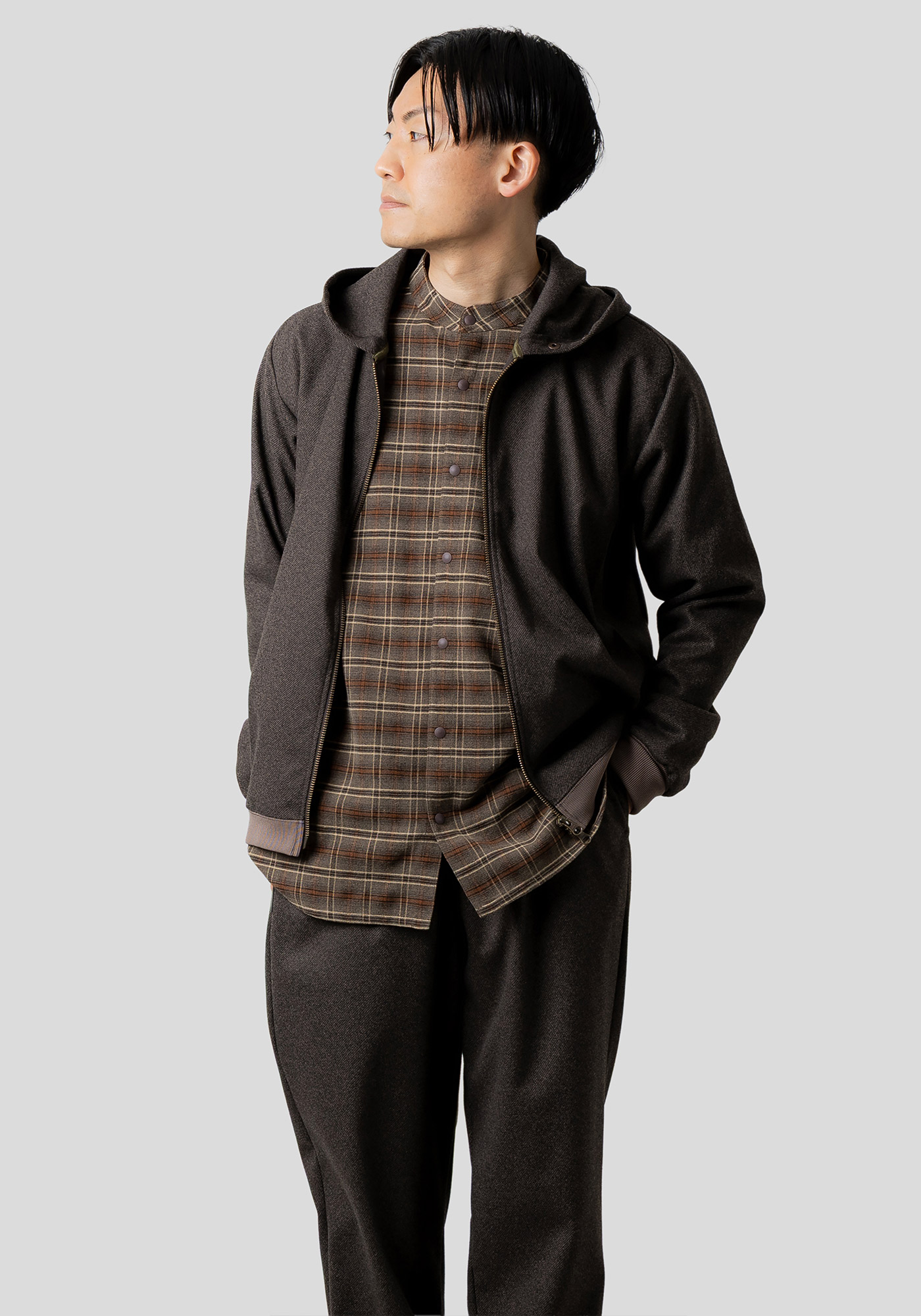 ネルチェックスタンドシャツ｜narifuri オンラインストア