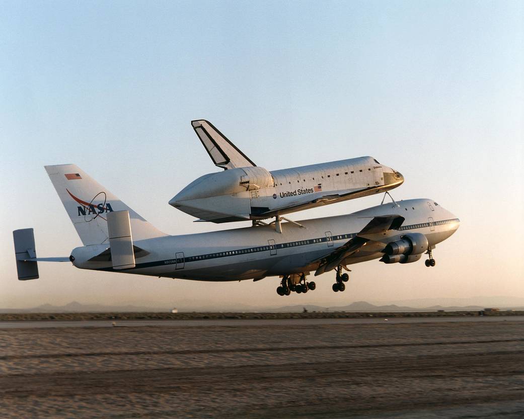 NASA's Boeing 747 SCA with Space Shuttle Endeavour - NASA