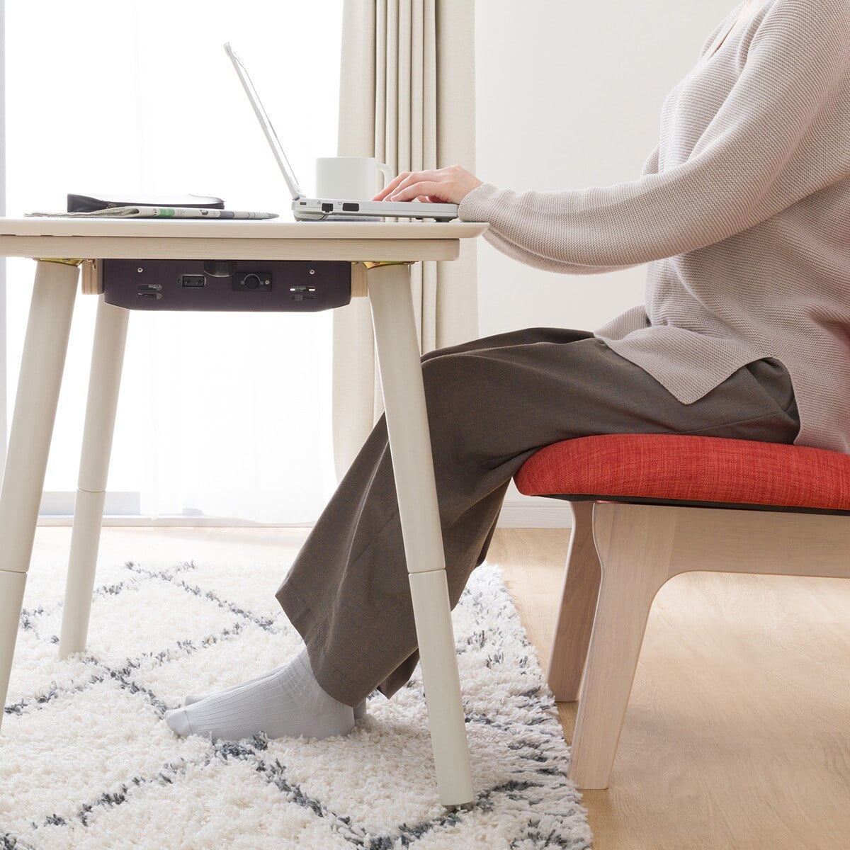 高さが変えられる2Wayこたつテーブル(NV03 8060 WW) | ニトリネット