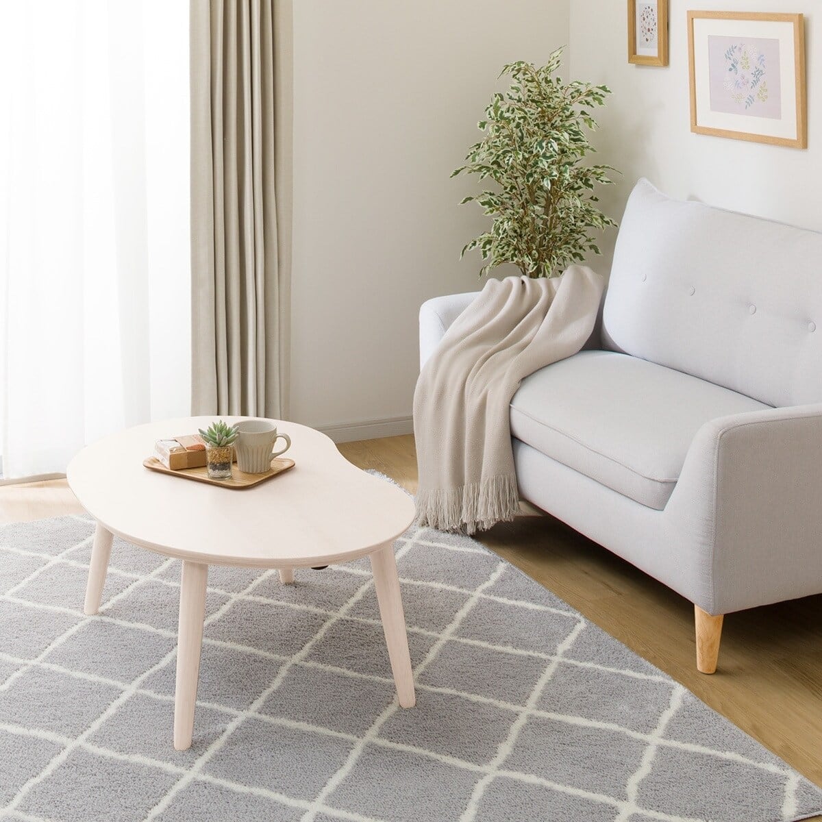 豆型リビングこたつ(GC03R 9060 WW) | ニトリネット【公式】 家具