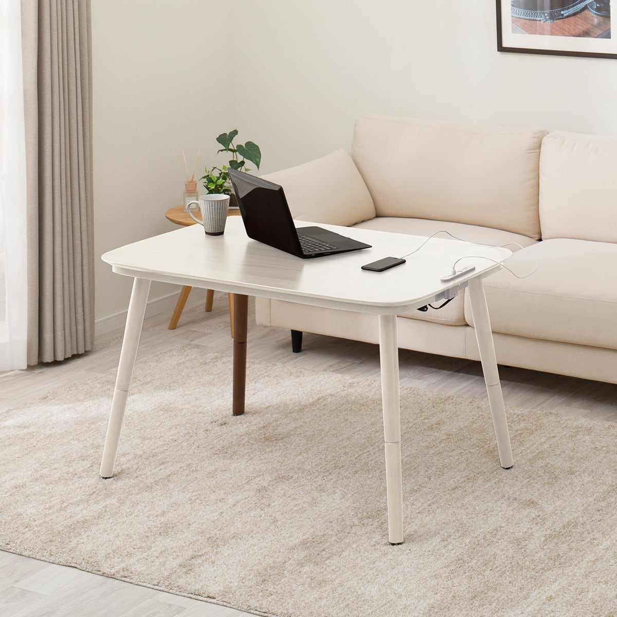 USBコンセント付き2Wayこたつテーブル(NV03 105 WW) | ニトリネット